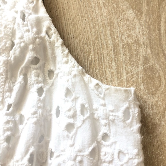 J. Crew Eyelet Lace Midi Dress in White Size 4 - Picture 11 of 13